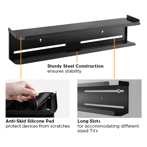 壁掛け式/テレビリアマウントストレージラック APM-08-01 ルーター、リモート、ゲームアクセサリー、電源タップ、その他の小型デバイス用 from china(chinese)