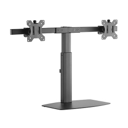 Dual Screen Pneumatic Vertical Lift Monitor Stand