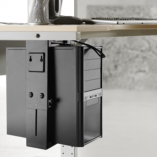 SOPORTE AJUSTABLE PARA CPU DEBAJO DEL ESCRITORIO CON RIEL DESLIZANTE CPB-5 Ahorrar más espacio para el área de trabajo from china(chinese)