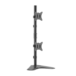 Vertical Dual-Monitor Steel Articulating Monitor Stand