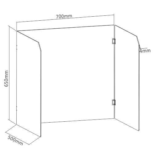Protector Acrílico Contra Estornudos Totalmente Cerrado AP02-4 Ayudar a Reducir la Propagación de Bacterias y Virus en el Aire from china(chinese)