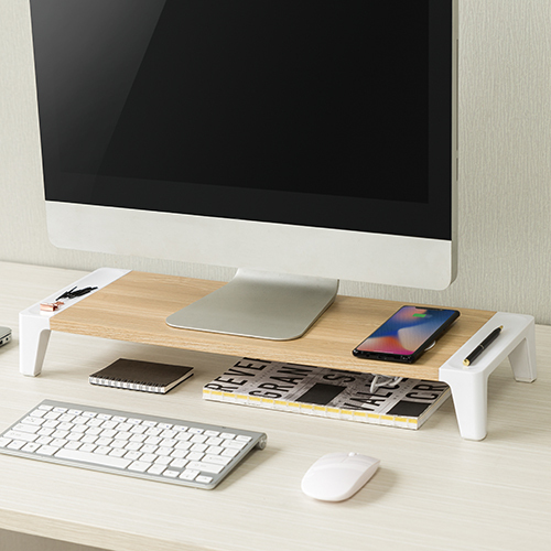 White Birch Monitor Riser with Embedded Qi Wireless Charger STB-146 Brings Beauty and Elegance to Your Desktop from china(chinese)