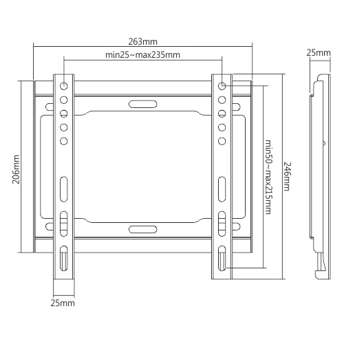 Economy Low Profile Fixed Wall Mount LP34G-22F For most 23"-42" LED, LCD flat panel TVs from china(chinese)