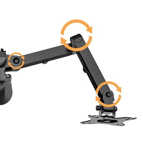 Single Monitor Premium Aluminum Articulating Monitor Arm LDT30-C012 Combining the elegance look and ergonomics from china(chinese)