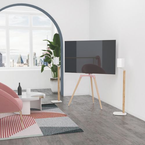 Sophisticated Speaker Floor Stand for Sonos One/Sonos One SL/ Sonos Play:1 BS-62-01 More like a Home Furnishing than a Speaker Accessory from china(chinese)