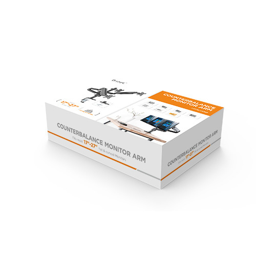 Premium Triple Monitors Aluminum Pole Mounted Gas Spring Monitor Arm LDT26-C036P Adjust and Position Your Monitor - Perfect for Smaller Desktop from china(chinese)