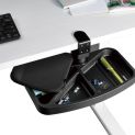 Clamp on Swivel Storage Tray with Mouse Platform