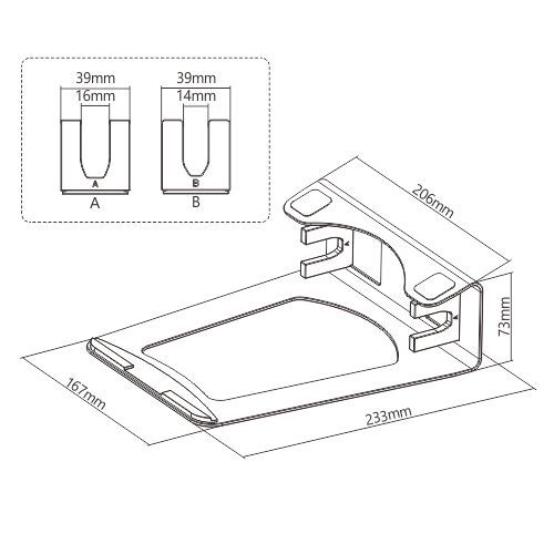 SOPORTE AJUSTABLE PARA PORTÁTIL DE ALUMINIO 2 EN 1 AR-6 Más que un elevador para portátil from china(chinese)