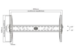 Economy Heavy-duty Tilting Curved & Flat Panel TV Wall Mount