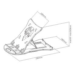 Foldable Plastic Laptop Riser