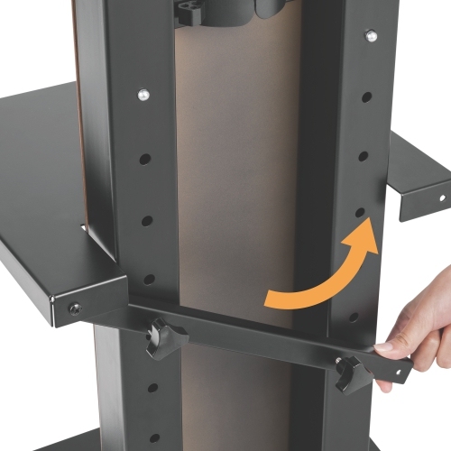 Modern Slim TV Floor Stand with Equipment Shelf FS16-46TD For most 37"~70" TVs from china(chinese)