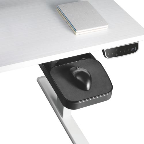 Under-Desk Swivel Storage Tray with Mouse Platform