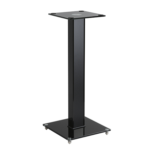 23.6" Aluminum, Glass & Wood Bookshelf Speaker Stands BS-03M For bookshelf/center-channel speakers from china(chinese)