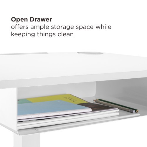 Height Adjustable Mobile Workstation With Drawer  FWS07-4 A Mobile Stand for Presentations or an Active Work Style from china(chinese)