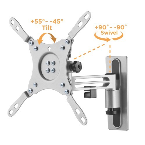 Lockable Aluminum Full-Motion RV TV Mount with Extended VESA LDA37-221 For most 13”-43” Displays from china(chinese)