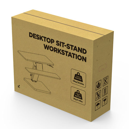 Gas Spring Sit-Stand Desk Converter DWS25-T01 Effortless, Comfortable, and Ergonomic from china(chinese)