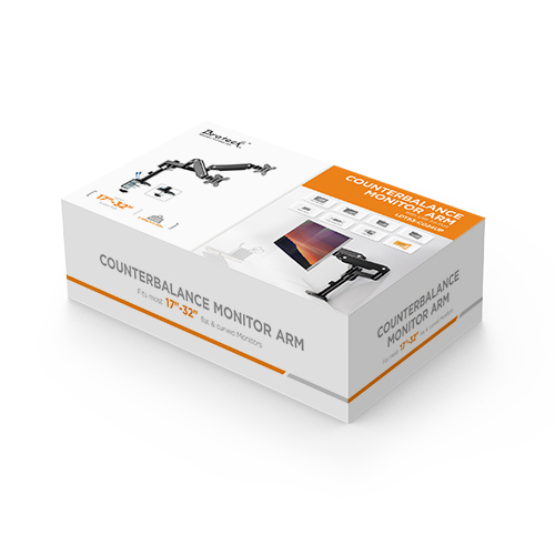 Dual Monitors Pole Mounted Premium Aluminum Spring-Assisted Monitor Arm with 3.0 USB Cables Included LDT53-C024UP For most 17"-32" Monitors from china(chinese)