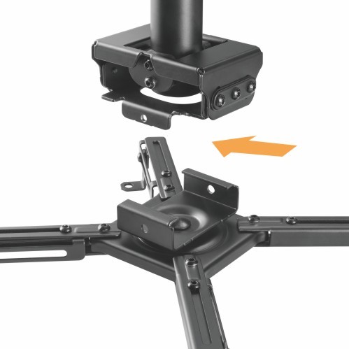 Heavy-Duty Projector Ceiling Mount (For Pitched or Flat Ceiling) PRB-20-01M Support Projectors Up to 35kg/77lbs from china(chinese)