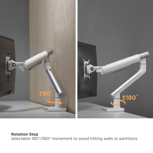 Single Monitor Premium Slim Aluminum Spring-Assisted Monitor Arm LDT49-C012 For most 17"~32" Monitors from china(chinese)