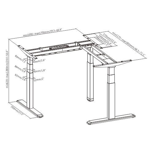 Triple Motor L-Shape Electric Sit-Stand Desk (Standard) M06-33D Design for Upgraded Lifting Experience! from china(chinese)