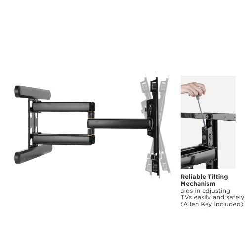 Premium Aluminum Full-Motion TV Wall Mount LPA70-486 For most 43"-90" Flat Panel TVs  from china(chinese)