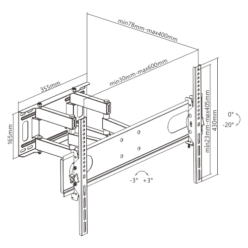 Super Economy Full-Motion TV Wall Mount Supplier and Manufacturer- LUMI