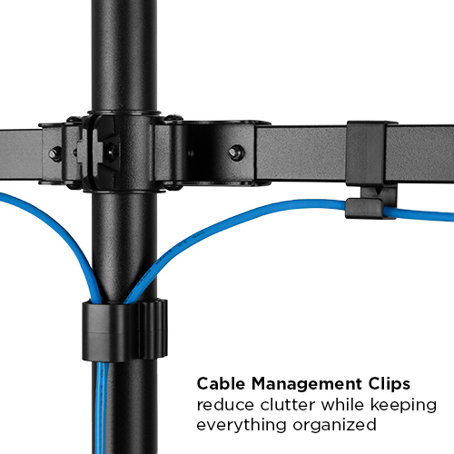 ポールマウントデュアルスクリーンモニタースタンド LDT57-T02 ほとんどの17"-32"モニター用 from china(chinese)