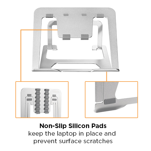 Portable 6-Level Adjustable Laptop Risers AR-12 For 11”-15” Laptops, Tablets, Books and More from china(chinese)