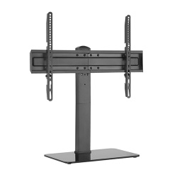 Universal Swivel Tabletop TV Stand with Glass Base
