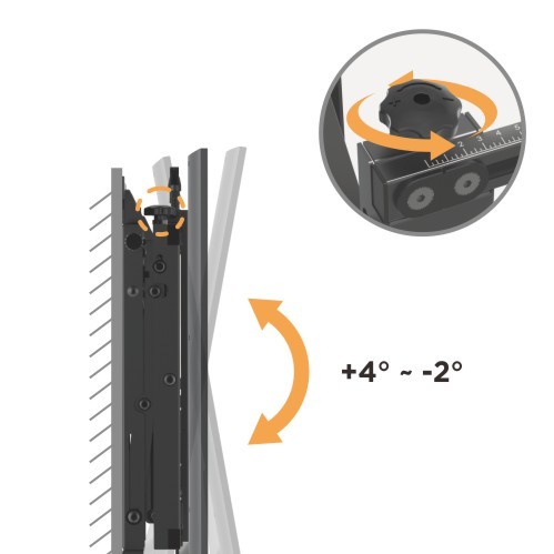 SOPORTE PARA VIDEOWALL DE MONTAJE RÁPIDO PARA PANTALLAS DE 45"-50" LVW12-50T Para la mayoría de televisores de pantalla plana LED y LCD de 45"-50" from china(chinese)