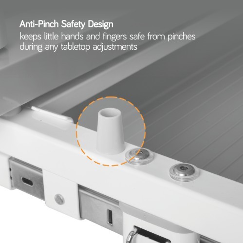 ネジロック式高さ調節可能なキッズデスクとフルバックレストチェアセット B204EDU 角度調節式可能なデスクトップ | プルアウト式式引き出し | ストレージ凹溝 | ランプスロット from china(chinese)