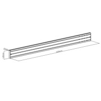 Mounting Rail for Video Wall Mount/Menu Board Mount (1500mm)