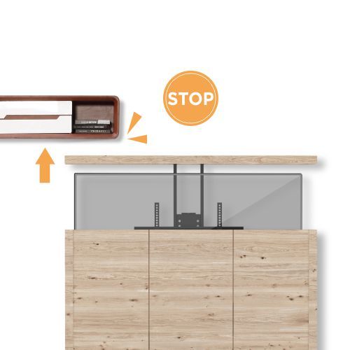 Motorized TV Lift Stand LP66-46M for most 37"~65" TVs from china(chinese)