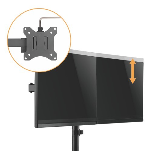 Dual Monitors Economical Steel Articulating Monitor Arm LDT42-C024 For Most 17"-32" Monitors from china(chinese)