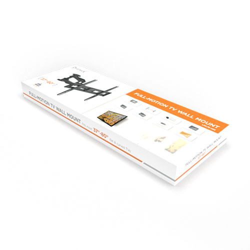 スタイリッシュなフルモーションテレビ壁掛け金具 LPA75-466 45kg/99lbsまでのほとんどの37"-80"テレビ用 from china(chinese)