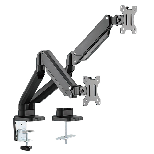 Premium Dual Monitors Aluminum Gas Spring Monitor Arm LDT26-C024 Adjust and Position Your Monitor - Perfect for Smaller Desktop from china(chinese)