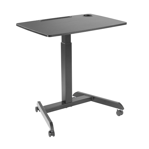 Height Adjustable Mobile Workstation with Paddle Lever FWS07-6 A Mobile Stand for Presentations or an Active Work Style from china(chinese)