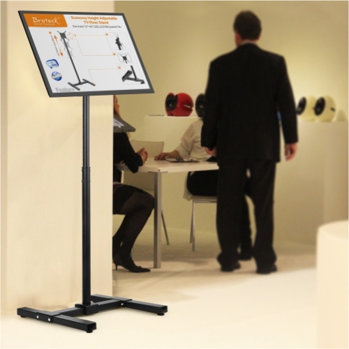 Economy Height Adjustable Touch Screen Floor Stand LCD-S05 For most 13"-42" LED, LCD flat panel TVs from china(chinese)