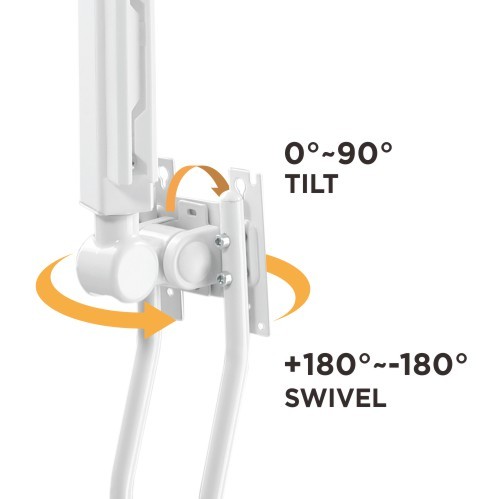 Extra Long Reach Articulated Wall-Mounted Monitor Arm LDA34-112 Perfect for Floating Flat Screen from Position to Position, even Over the Bed. from china(chinese)