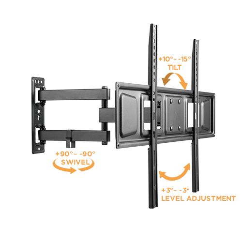 Affordable Full-Motion TV Wall Mount for Single Stud LPA63-463 For Most 37"-70" Flat Panel TVs  from china(chinese)