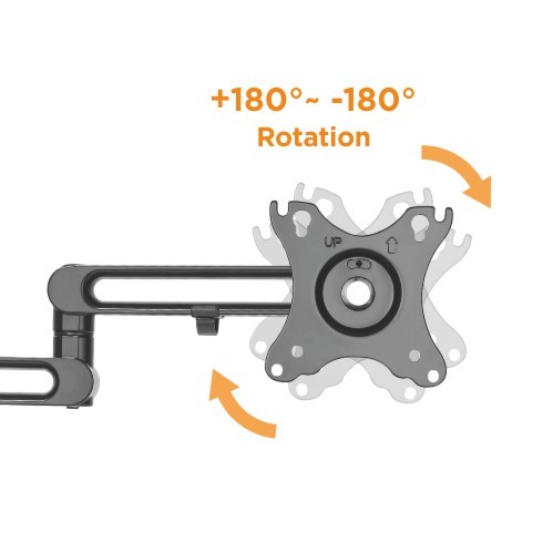 Single Monitor Premium Aluminum Articulating Monitor Arm LDT30-C012 Combining the elegance look and ergonomics from china(chinese)