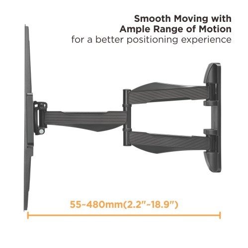 Stylish Full-Motion TV Wall Mount LPA75-463 For most 37"-70” TVs up to 35kg/77lbs from china(chinese)