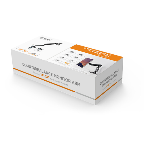 Single Monitor Pole Mounted Premium Aluminum Spring-Assisted Monitor Arm with 3.0 USB Cables Included LDT53-C012UP For most 17"-32" Monitors from china(chinese)