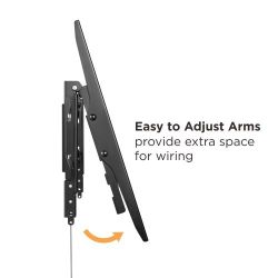 Anti-Theft Fixed TV Wall Mount with Adjustable Arms 
