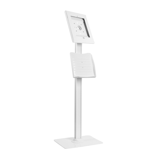 Anti-theft Tablet Kiosk Floor Stand with Catalogue Holder for 9.7" iPad/iPad Air/iPad Pro PAD26-04C Ideal for Trade Show, Store Display and More Public Places from china(chinese)