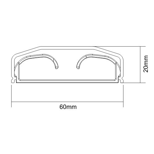 Plastic Cable Cover - 1100mm CC08-110 Hide Cables, Cords, or Wires from china(chinese)