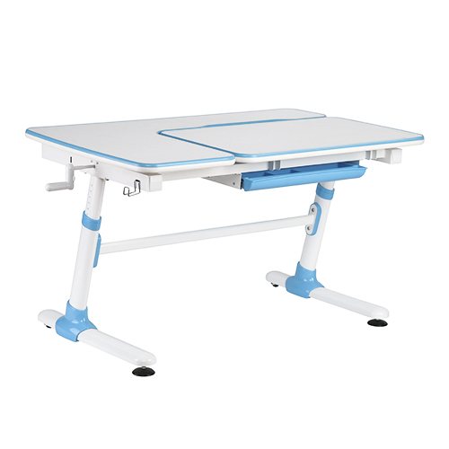 Height Adjustable Children Desk (1190x730mm/46.9"x28.7", Right Up) E502 Right Up Tiltable Desktop | Compartment Drawer from china(chinese)