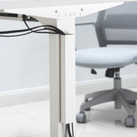 Bandeja de organización de cables para debajo del escritorio, organización  de cables sin taladrar para escritorio de vidrio. Organizador de cables