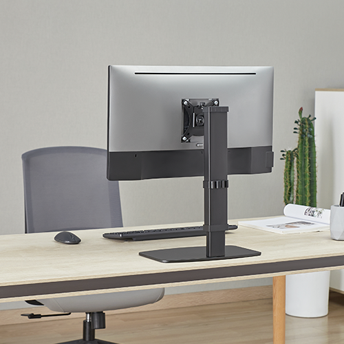 Free-Standing Vertical Lift Steel Monitor Stand LDT67-T01 For most 17"~32" Monitors from china(chinese)
