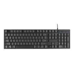 104-Key Dome-Switch Gaming Keyboard with 3-Color Backlit